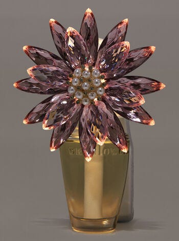 Crystal Poinsettia Nightlight Wallflowers Fragrance Plug