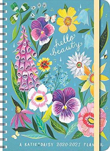 Katie Daisy 2021 On-the-Go Weekly Planner: 17-Month Calendar with Pocket (Aug 2020 - Dec 2021, 5" x 7" closed): Hello Beauty