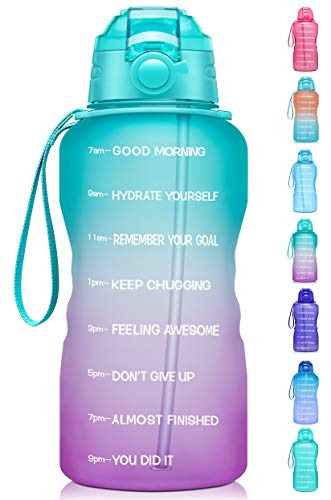 Giotto Large 1 Gallon/128oz Motivational Water Bottle 