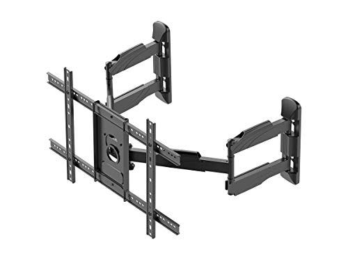 Monoprice Cornerstone Series Full-Motion Articulating TV Wall Mount Bracket - for TVs 37in to 70in Max Weight 99lbs VESA Patterns Up to 600x400 Rotating Black