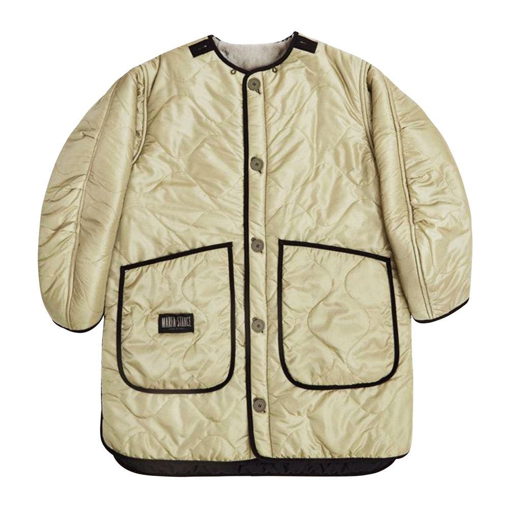Reversible Shearling Quilt Jacket