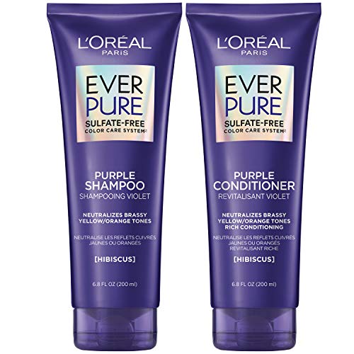 L'Oreal Paris EverPure Brass Toning Purple Shampoo and Conditioner Kit