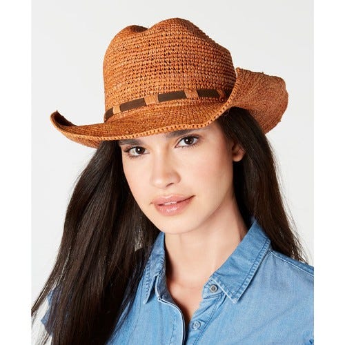 Raffia Dean Cowboy Hat