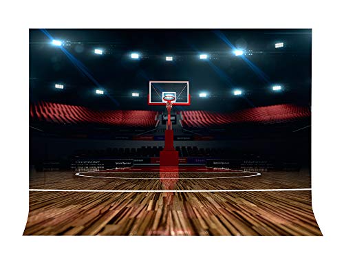 Basketball Court Background Indoor Photography Backdrop 