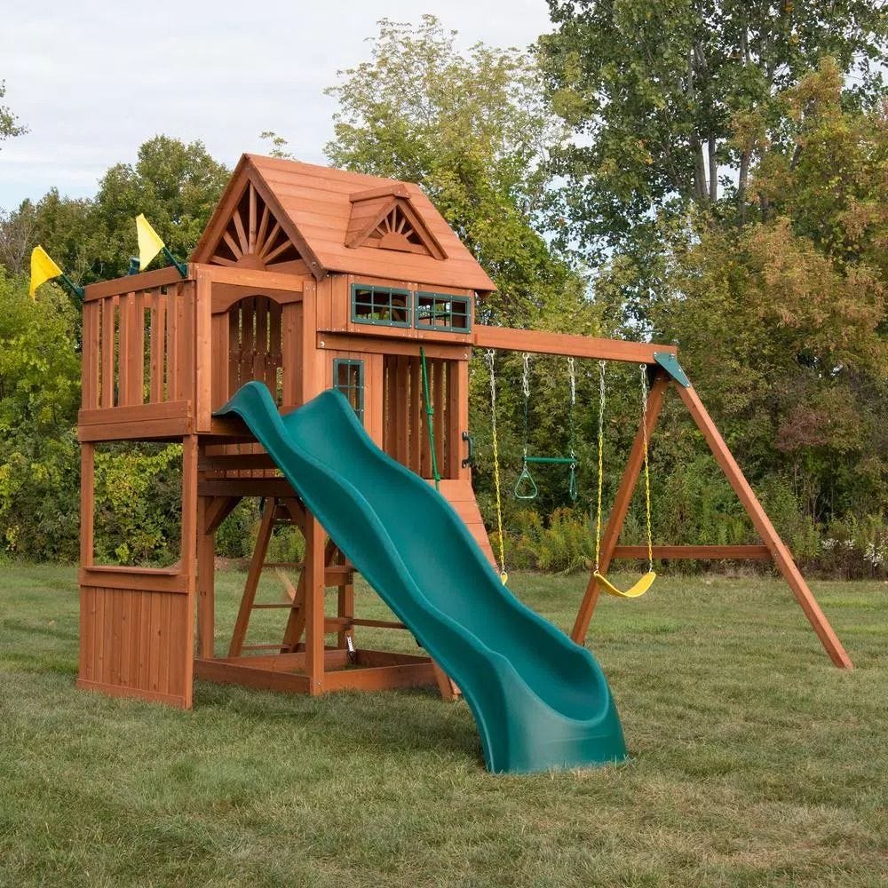 swing sets and playsets wood