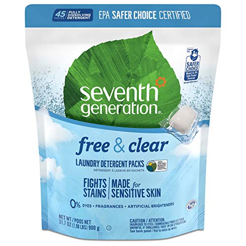 Seventh Generation Laundry Detergent Packs, Free & Clear