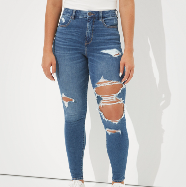 AE Dream Ripped Curvy High-Waisted Jegging
