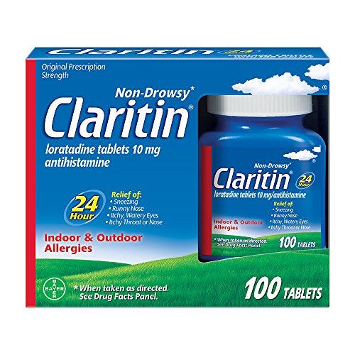 Claritin 24 Hour Allergy Medicine, Non-Drowsy Prescription Strength Allergy Relief