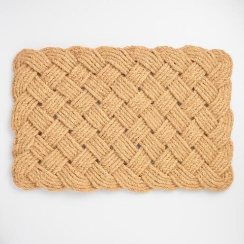 Natural Coir Rope Knot Doormat