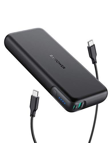 Portable Charger USB C RAVPower 20000mAh Power Bank 60W PD3.0 Fast Charging Compact Battery Pack Laptop Charger for MacBook Pro Dell XPS iPad Pro iPhone 12 Pro Mini Switch (Charger Not Included)