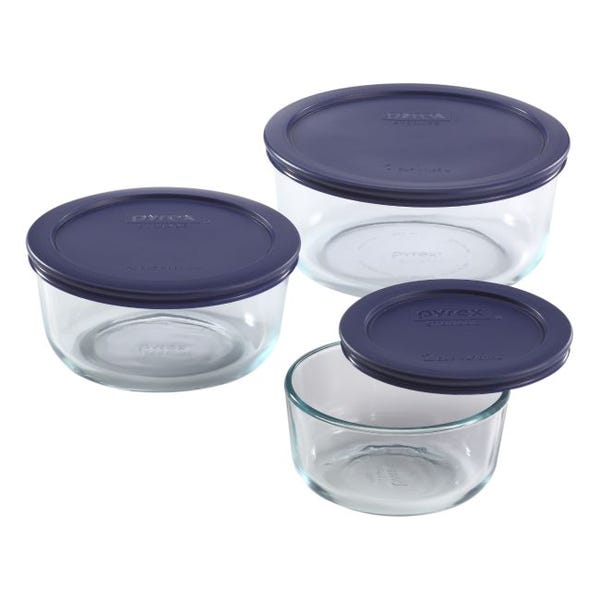  6-piece Glass Food Storage Container Set