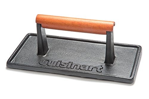 Cuisinart, Cast Iron Grill Press (Wood Handle)