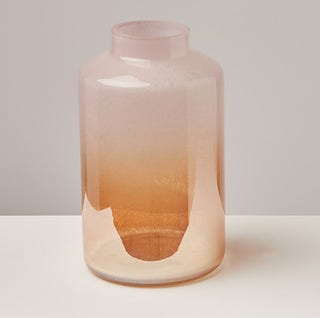 Peonia Lustre Pink & Orange Glass Vase, Oliver Bonas, £29.50