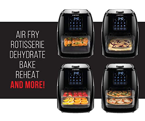 Chefman 6.3 Quart Digital Air Fryer+ Rotisserie, Dehydrator, Convection Oven