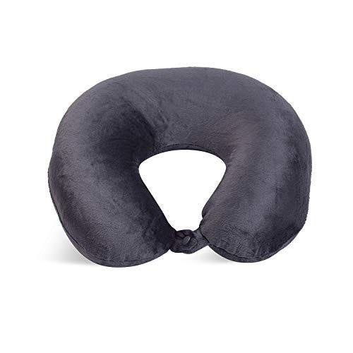 World's Best Feather Soft Microfiber Neck Pillow, Anthracite