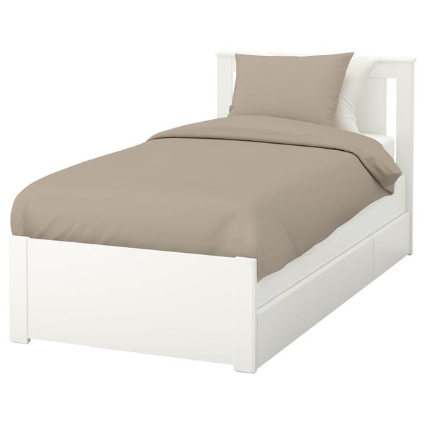 Style Your Bedroom With Affordable Beds, Ikea White Queen Bed Frame With Storage