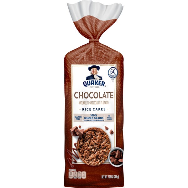 Quaker Rice Cakes Chocolate Crunch - 12 Pack