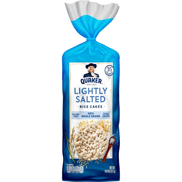 Quaker Rice Cakes Lightly Salted - (Case of 12)