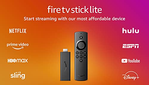 Fire TV Stick Lite with Alexa Voice Remote Lite (no TV controls) | HD streaming device