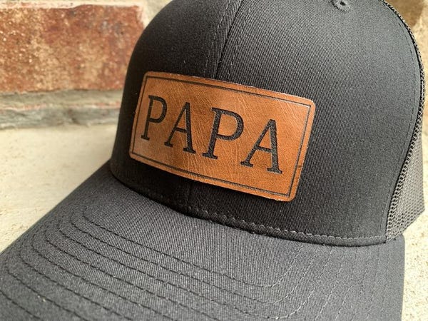 Papa hat, REAL LEATHER