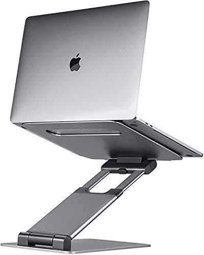 Ergonomic Laptop Stand for Desk, Adjustable Height Up to 20", Fits MacBook, 10" 15" and 17" laptops 