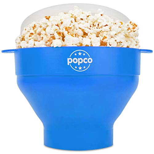The Original Popco Silicone Microwave Popcorn Popper Bowl 