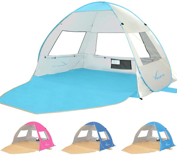 Large Pop Up Beach Tent, Sun Shelter Cabana 