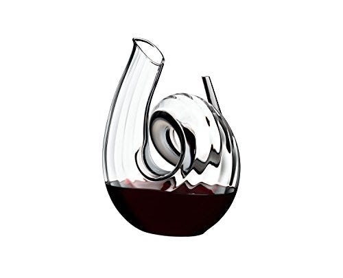 Riedel Decanters Crystal 1.5 Quart Fatto A Mano Curly Decanter