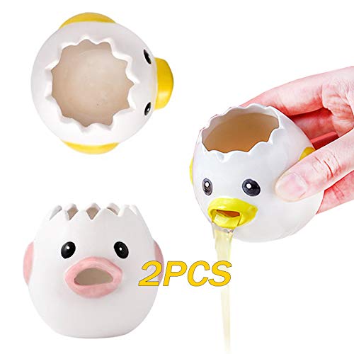 Aidragon 2Pcs Egg Separator Egg Yolk White Separator