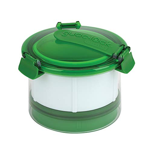Casabella Guac-Lock 12-24 oz.  Guacamole Keeper with airtight lid, transparent/green