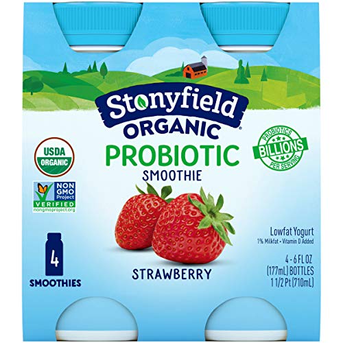 Stonyfield Organic, Low Fat Strawberry Smoothie