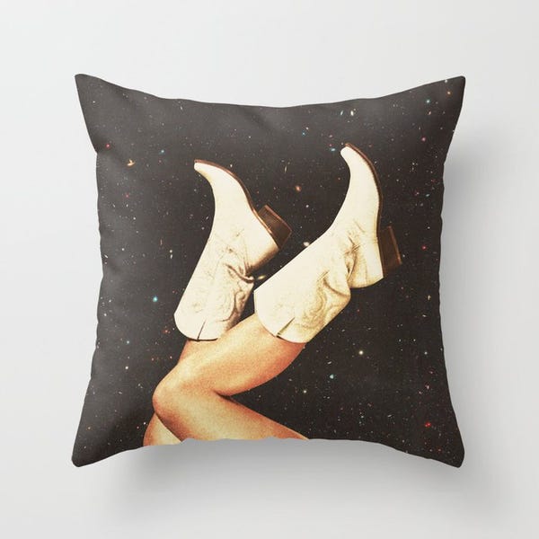 These Boots - Space Throw Pillow