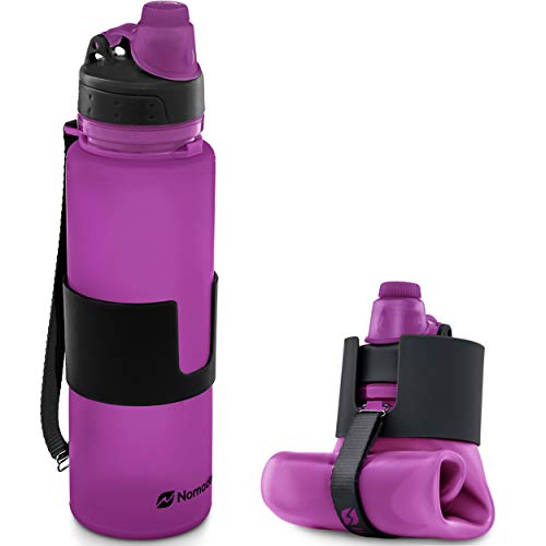 Nomader BPA Free Collapsible Sports Water Bottle