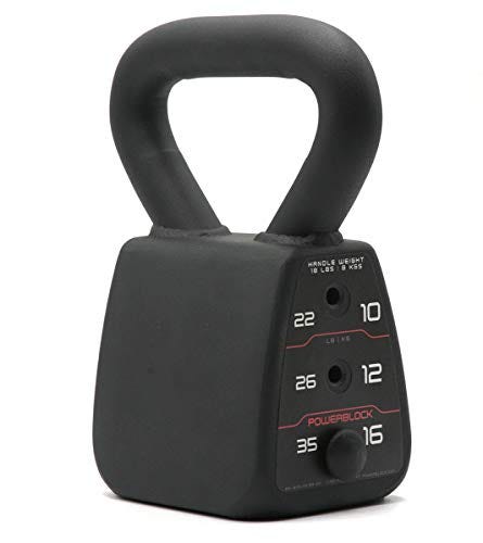 PowerBlock Adjustable Kettlebell, 18-35 lb. Weight Set