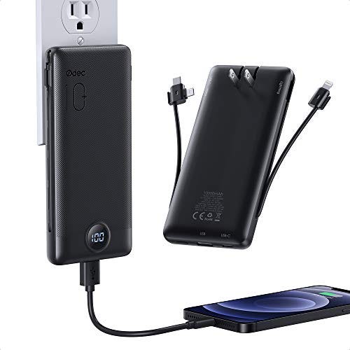 Power Bank 10000mAh USB C Portable Charger, 5 Output, 2 Input 