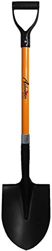 Ashman Round Shovel - The round shovel has a D-handle with a 41 inch long shank with a durable handle