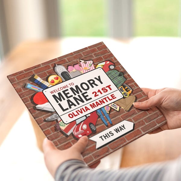 Personalised 21st Birthday Book | Memory Lane Birthday Gift