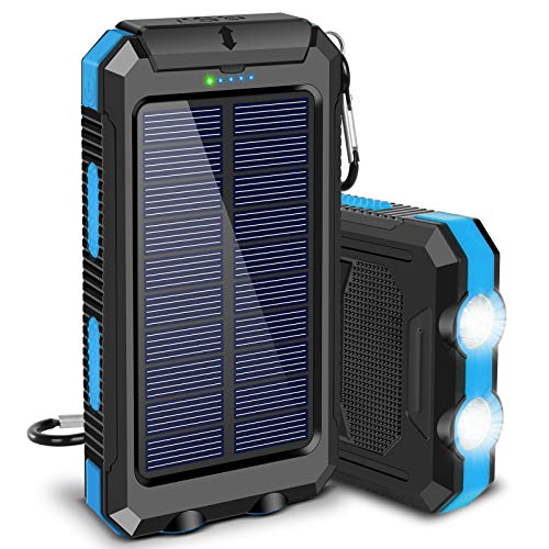     20000mAh Portable Outdoor Waterproof Solar Power Bank