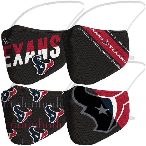 Houston Texans Face Covering, 4-Pack