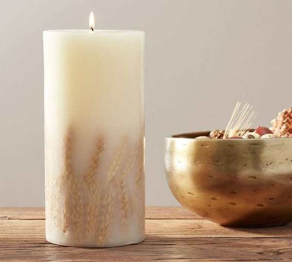 Harvest Spice Scented Pillar Candle
