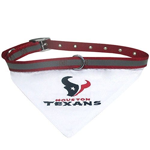 NFL Houston Texans Pet Bandana with Reflective and Adjustable Collar