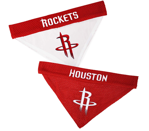 NBA Houston Rockets Dog Bandana with Reflective and Adjustable Collar