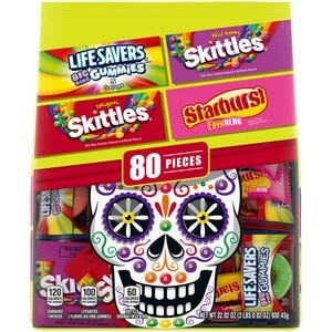 Life Savers Gummy, Skittles & Starburst Bulk Candy Bag - 80 Pieces
