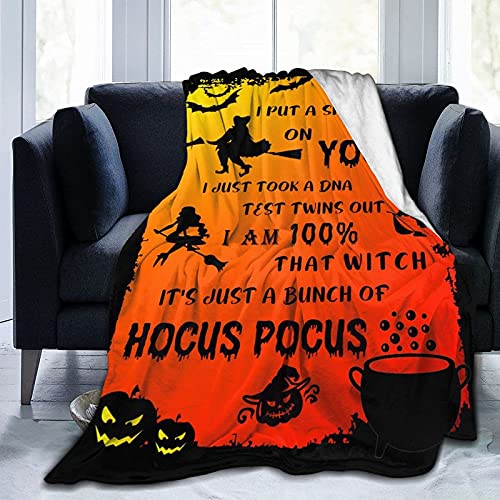 Hocus Pocus Halloween 60"x50" Flannel Throw Blankets 