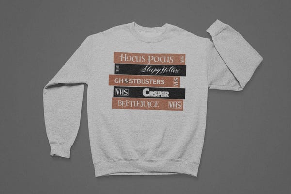 Halloweentime VHS Favorites Unisex Sweatshirt