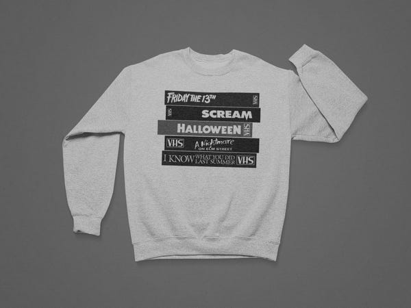 Horror Film Scary Movie Fan Crewneck