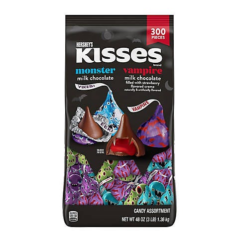 Hershey's Kisses Monster & Vampire Chocolate Candy Assortment Bag