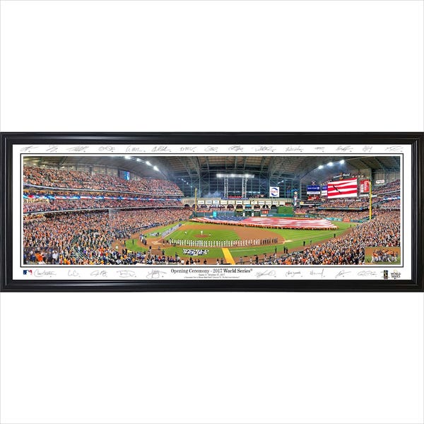 Houston Astros 2017 World Series Champions Standard 15" x 40" Frame Panoramic Signature Photo