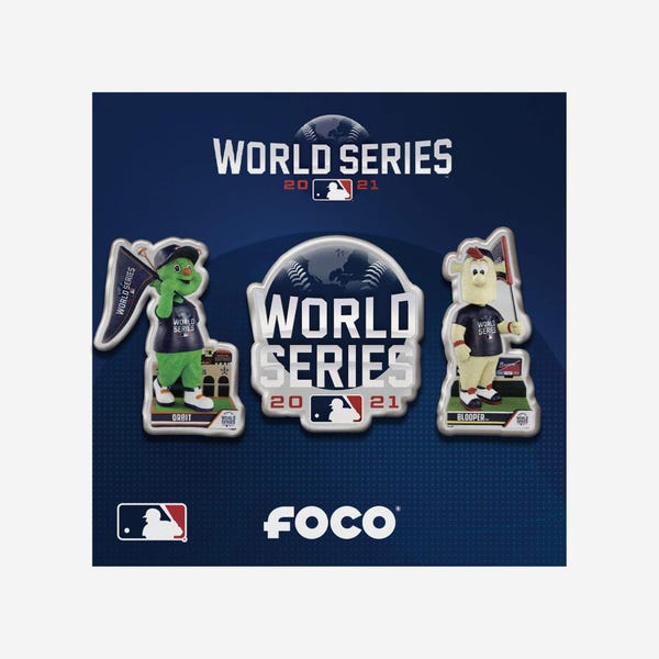 Houston Astros & Atlanta Braves 2021 World Series 3-Pack Pin Set