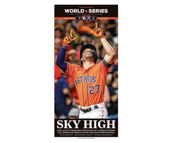 2021 "Sky High" Frameable High Gloss Front-Page Reproduction (9"x18")